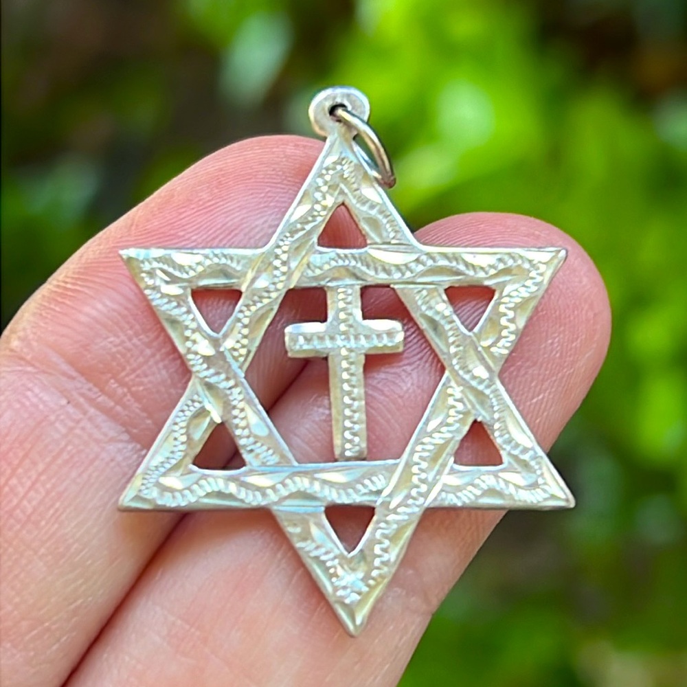 Vintage Star of David with the Cross Pendant